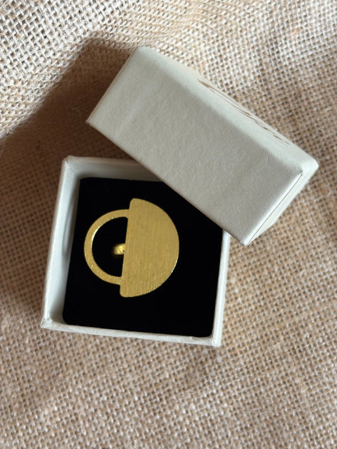 Leela 18K Gold-Plated brass ring