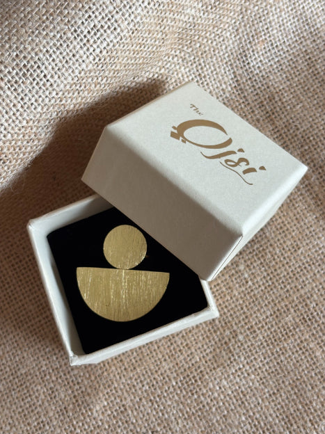 Ardha 18K Gold-Plated brass ring