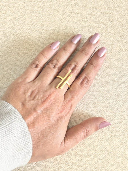 Marga 18K Gold-Plated brass ring