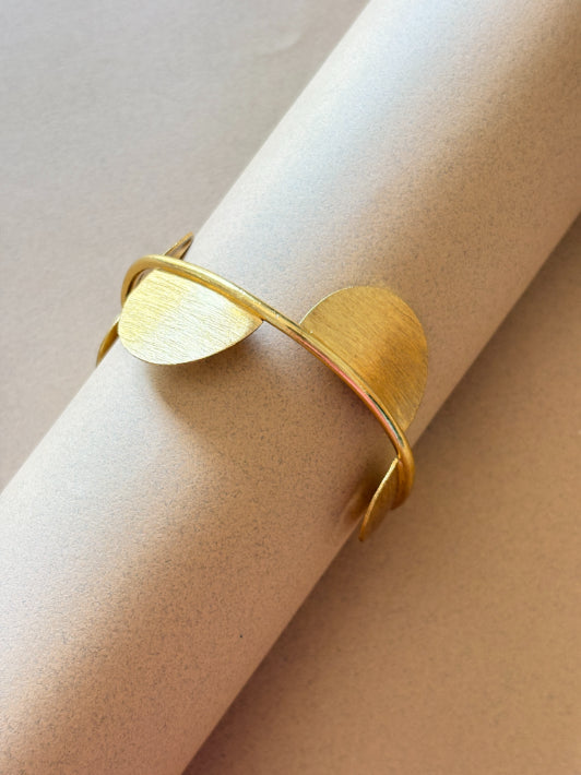 Tithi Phase 18K Gold-Plated Brass Handcuff