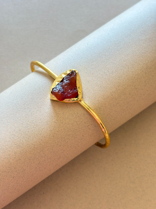 Tejas 18K gold-Plated Brass HandCuff