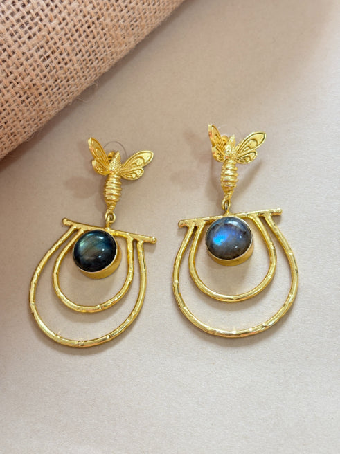 Aarika Labradorite Dragonfly Earrings