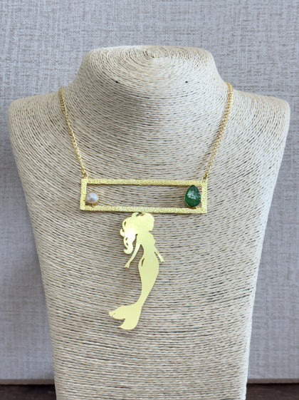 Miera Raw Onyx 18K Gold-Plated Brass Neckpiece