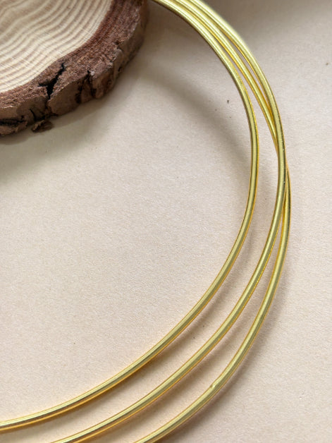Anahita 18K Gold-Plated Brass Hasli Necklace