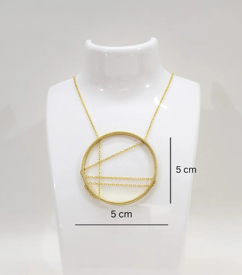 Laya Circle 18K Gold-Plated Brass Necklace
