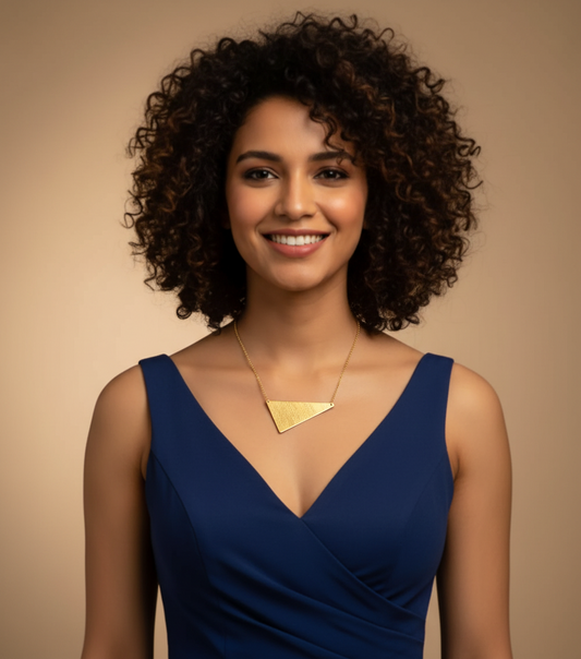 Trikonya Edge 18K Gold-Plated Brass Necklace