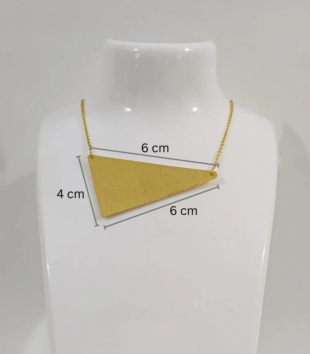 Trikonya Edge 18K Gold-Plated Brass Necklace