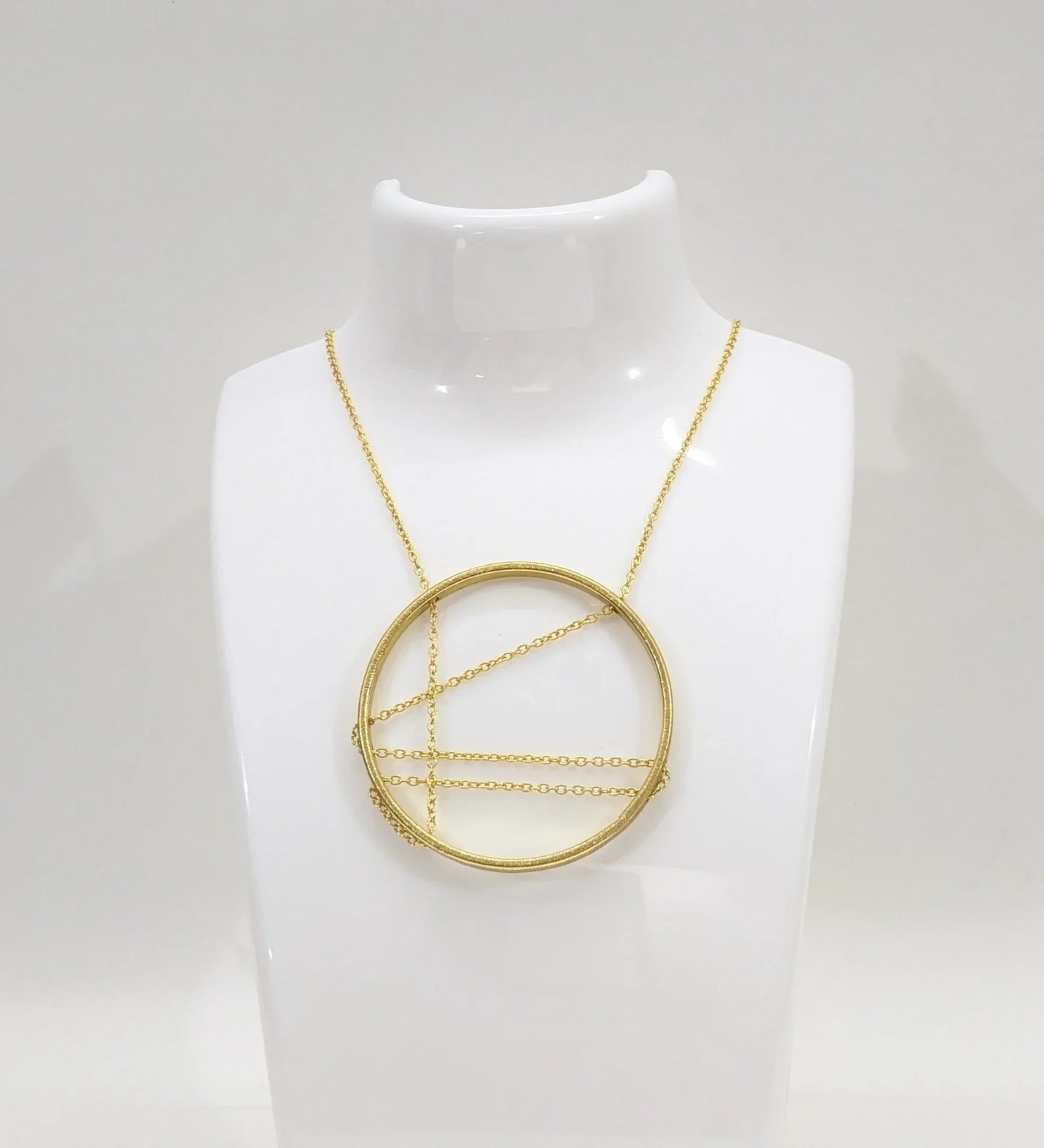 Brass Celestial orbit necklace