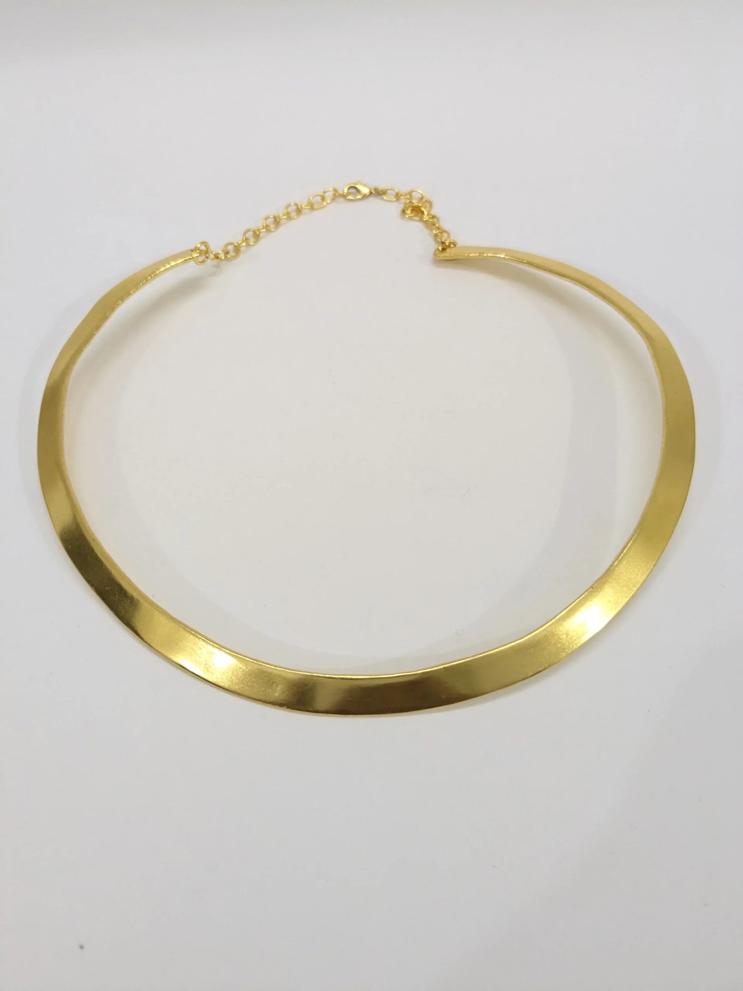 Brass Sunlit Arc choker necklace