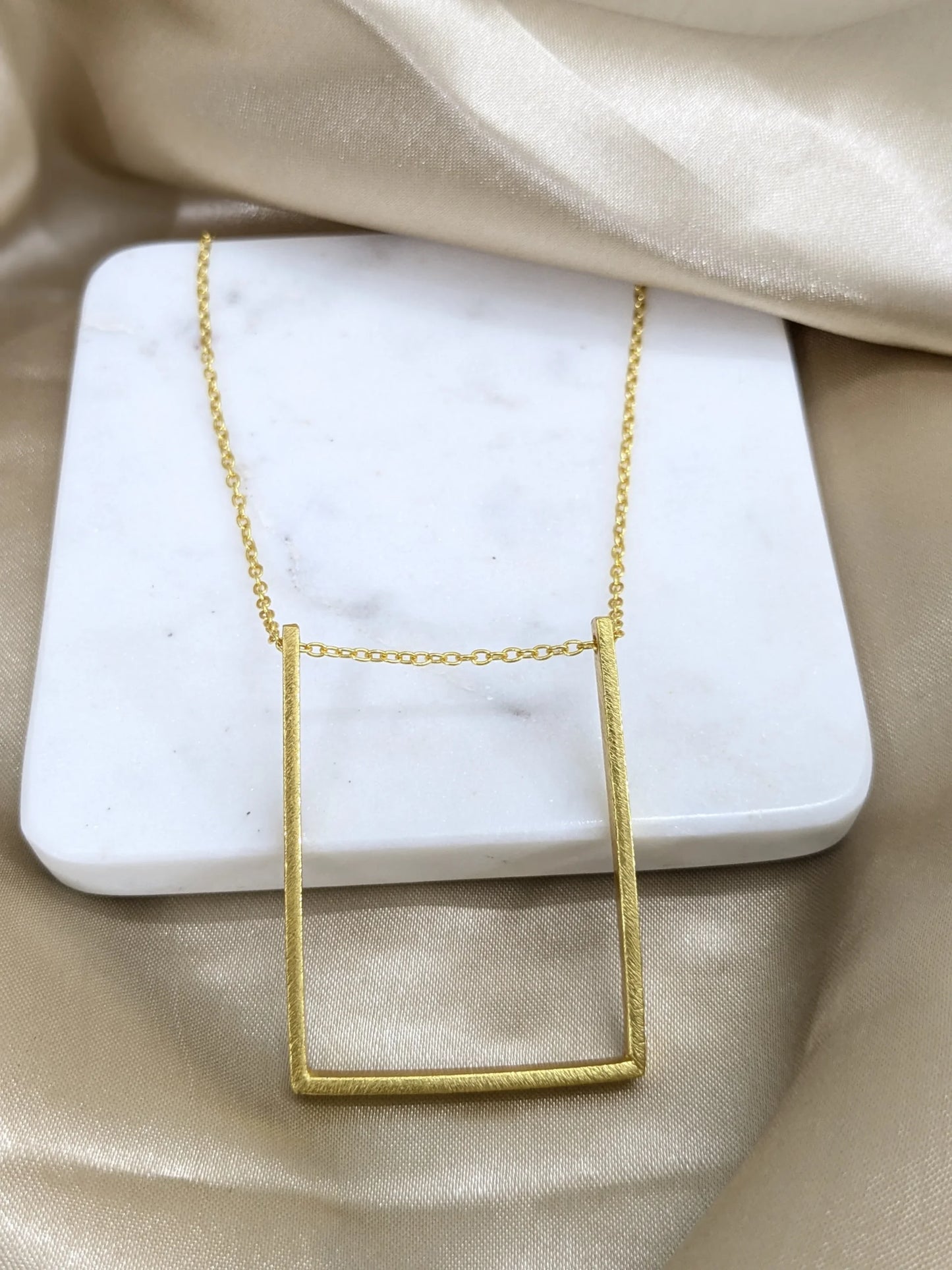 Brass Open Horizon Necklace