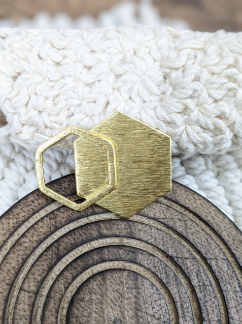 Brass Hexa Harmony adjustable Ring