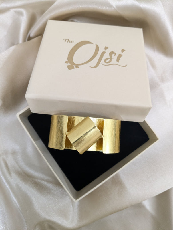 Brass Arc cuff bracelet