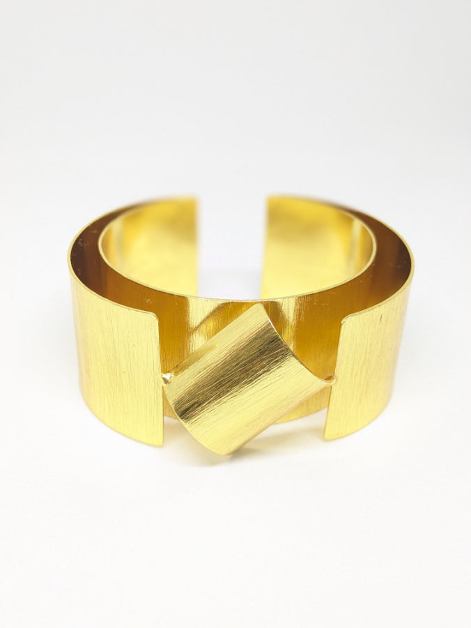 Brass Arc cuff bracelet