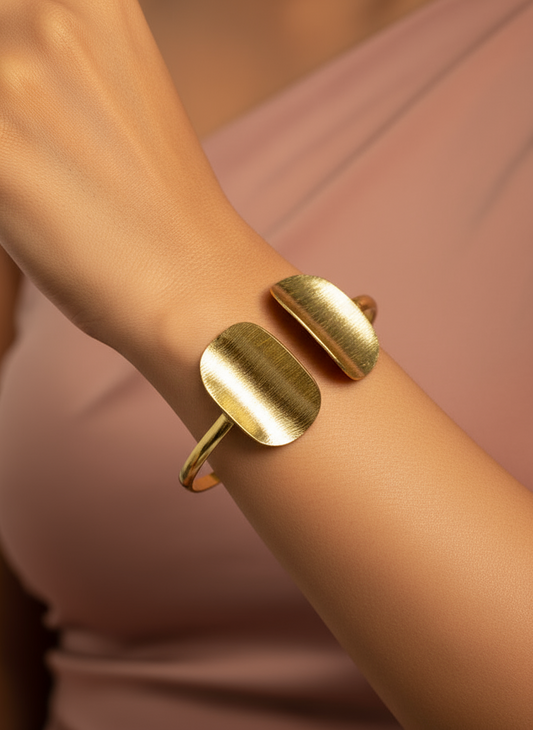 Pankhudi Rose Petals 18K Gold-Plated Brass Handcuff