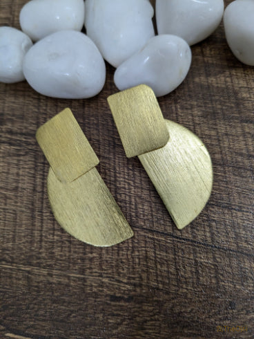 Boss Babe Brass stud earrings