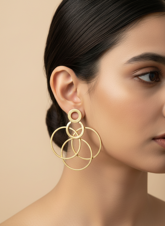 Pranika Harmony 18K Gold-Plated Brass Earrings