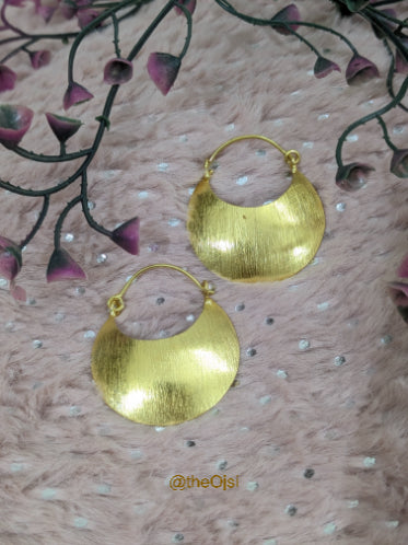Luna Luxe brass Hoops