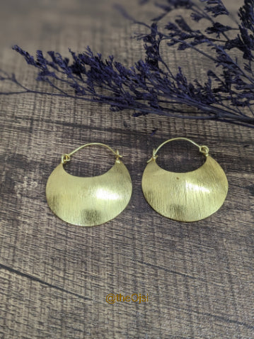 Luna Luxe brass Hoops