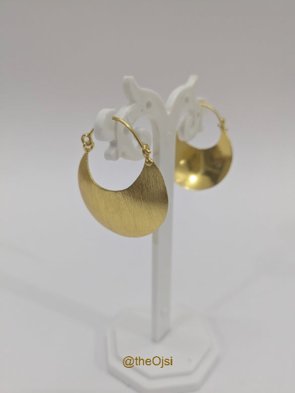 Luna Luxe brass Hoops