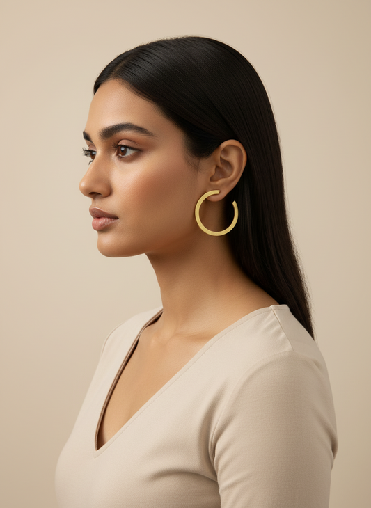 Vyoma Open Sky 18K Gold-Plated brass earrings