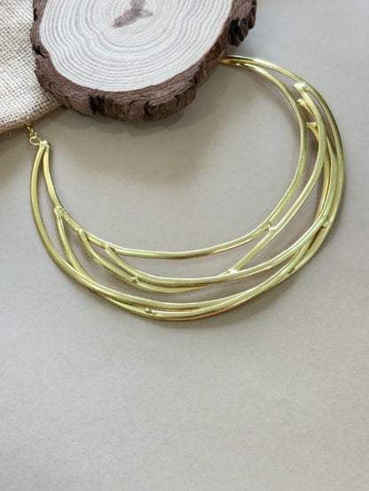 Tarang 18K Gold-Plated Brass Hasli Necklace
