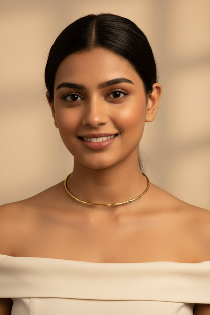 Eka 18K Gold-Plated Brass Hasli Necklace