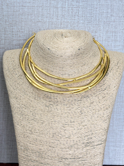 Tarang 18K Gold-Plated Brass Hasli Necklace