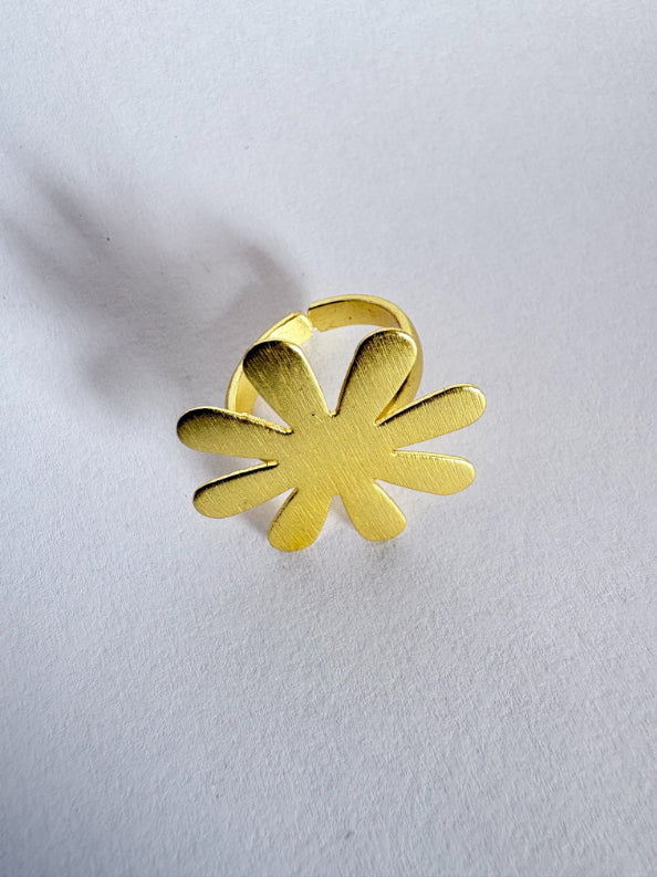 Kusum 18K Gold-Plated brass ring