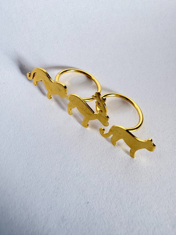 Vanyaa 18K Gold-Plated brass ring