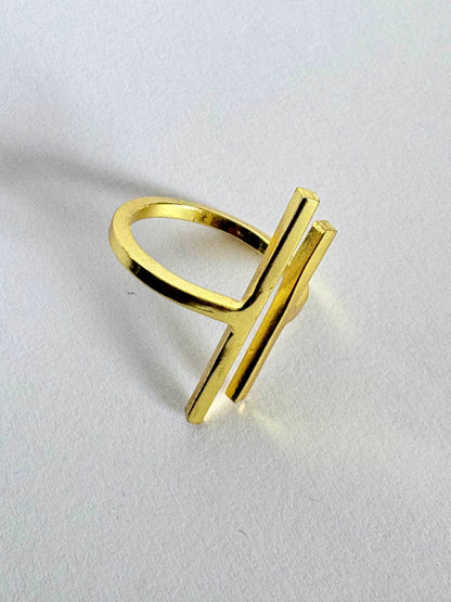 Marga 18K Gold-Plated brass ring