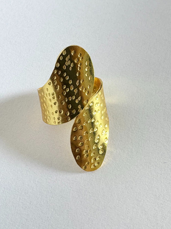 Nirva 18K Gold-Plated Brass Ring