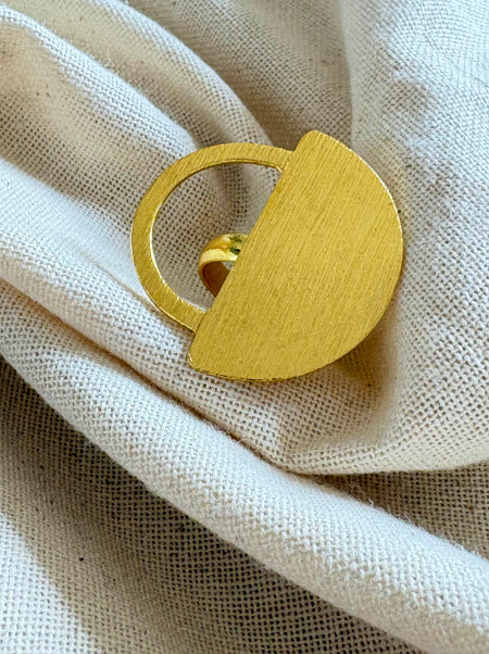 Leela 18K Gold-Plated brass ring