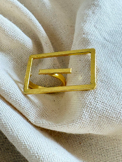 Aarohi 18K Gold-Plated Brass Ring