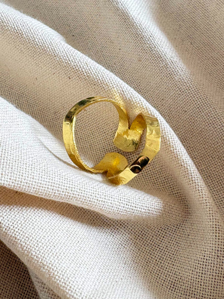 Divya 18K Gold-Plated brass ring