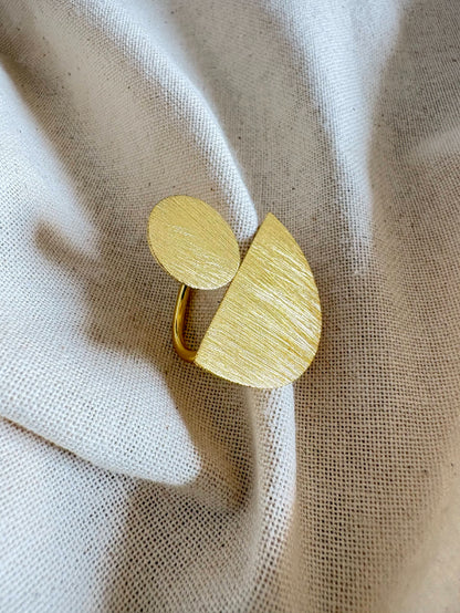 Ardha 18K Gold-Plated brass ring
