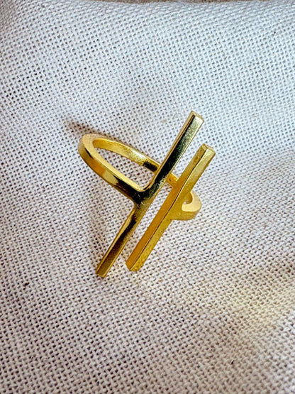 Marga 18K Gold-Plated brass ring