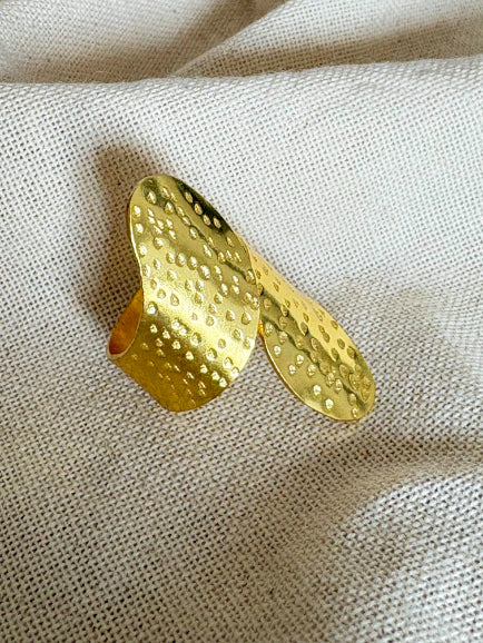 Nirva 18K Gold-Plated Brass Ring