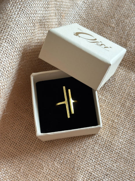 Marga 18K Gold-Plated brass ring
