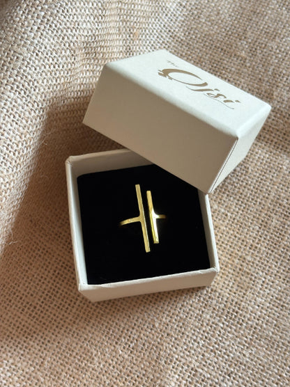 Marga 18K Gold-Plated brass ring