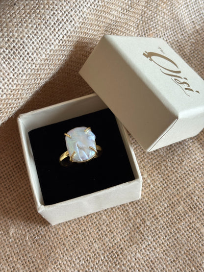 Ila freshwater baroque pearl ring