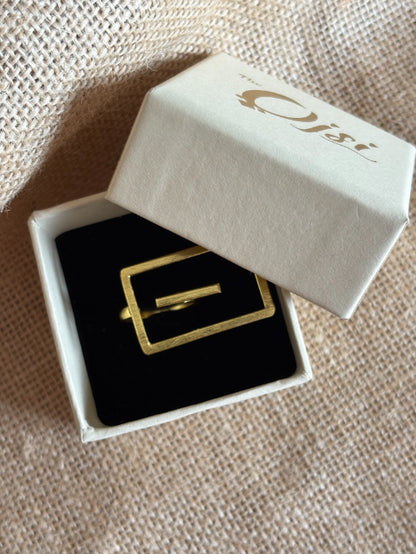Aarohi 18K Gold-Plated Brass Ring