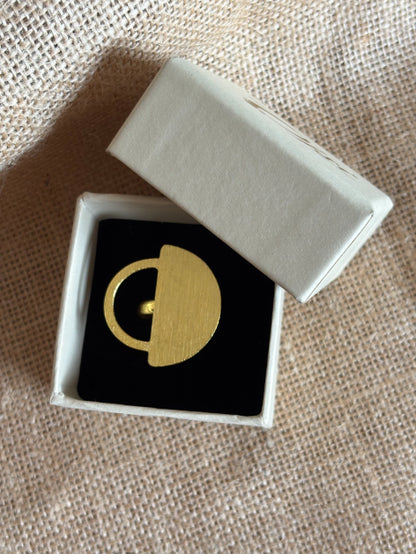 Leela 18K Gold-Plated brass ring