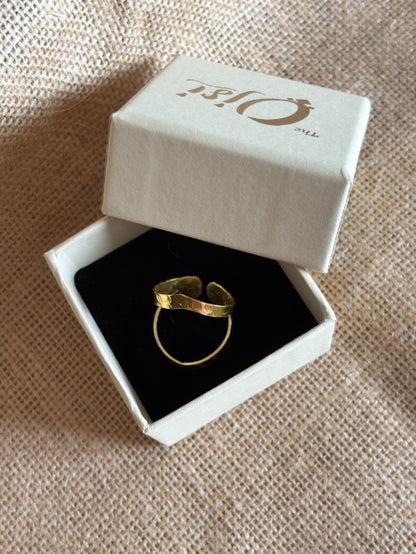 Divya 18K Gold-Plated brass ring
