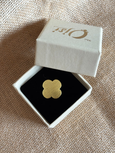Sugandha Floral 18K Gold-Plated Brass Ring