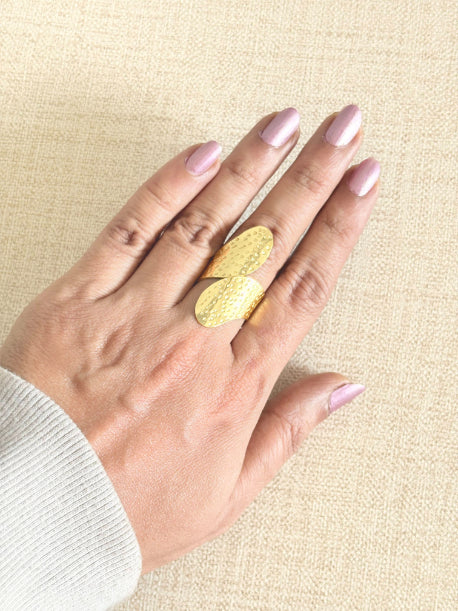 Nirva 18K Gold-Plated Brass Ring