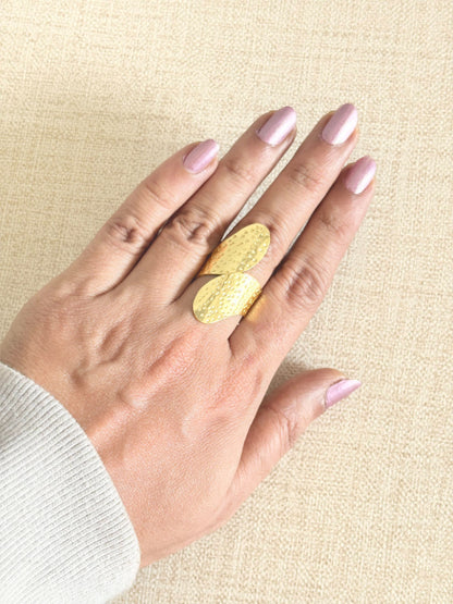 Nirva 18K Gold-Plated Brass Ring