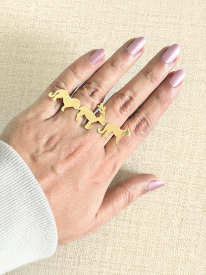 Vanyaa 18K Gold-Plated brass ring