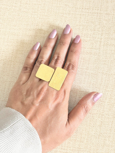 Treya 18K Gold-Plated brass ring