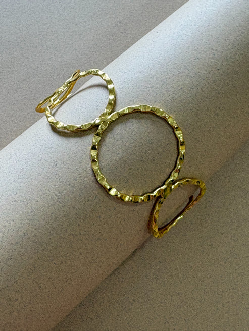 Ananta 18K gold-Plated Brass HandCuff