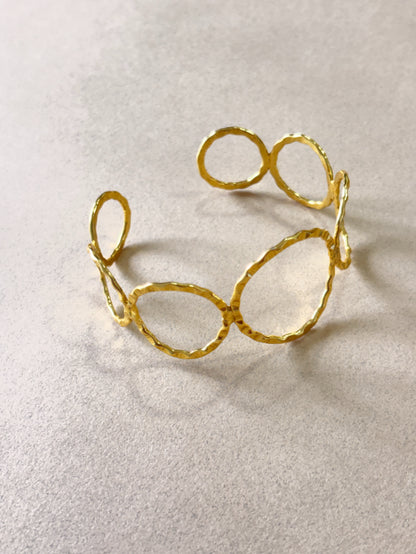 Ananta 18K gold-Plated Brass HandCuff